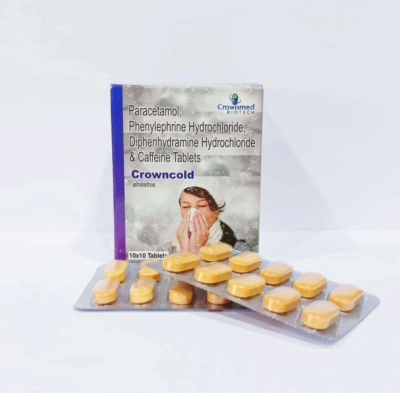 CROWNCOLD TAB packaging