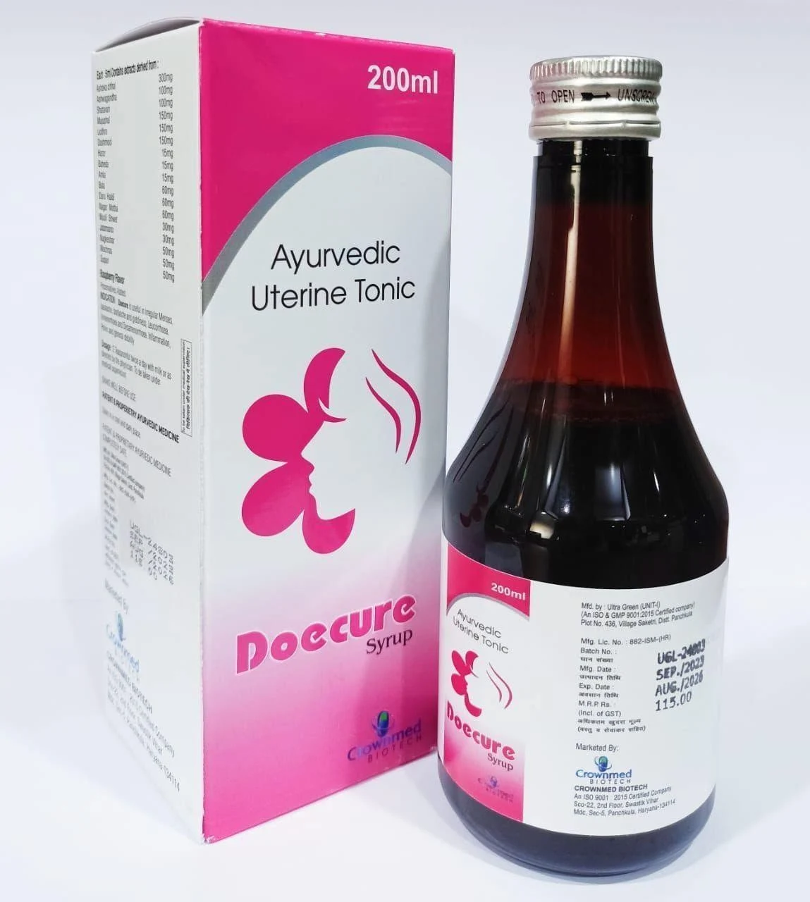 DOECURE SYRUP packaging