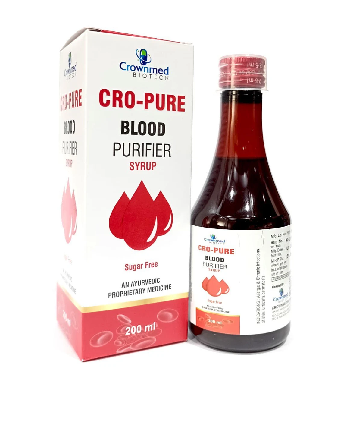 CRO-PURE SYRUP packaging
